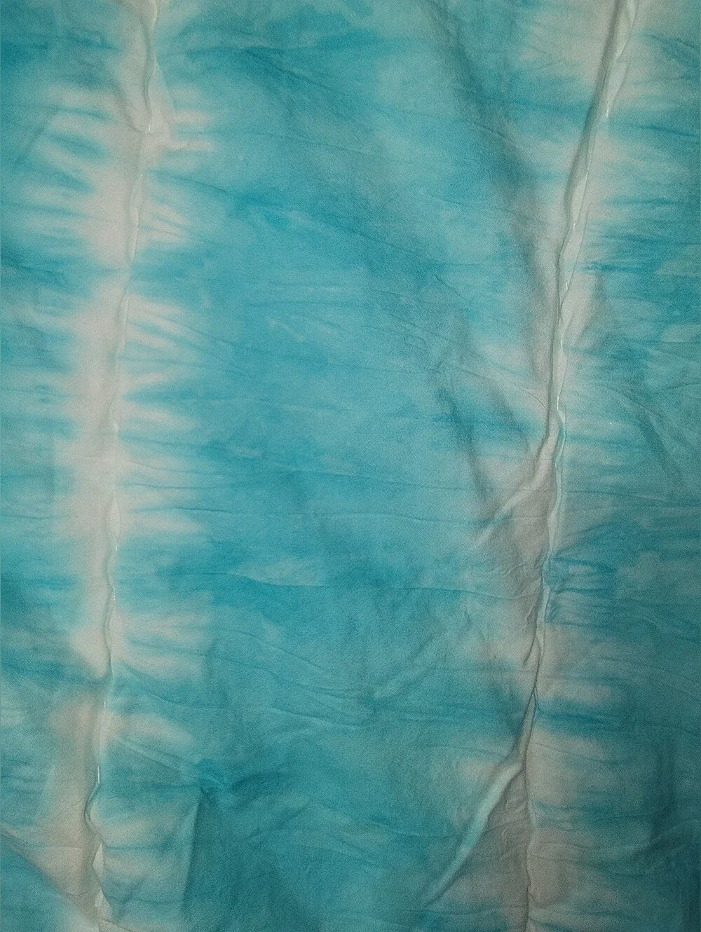 Pottery Barn Teen Turquoise Tie-Dye Quilted Comforter Set Cotton Twin Size